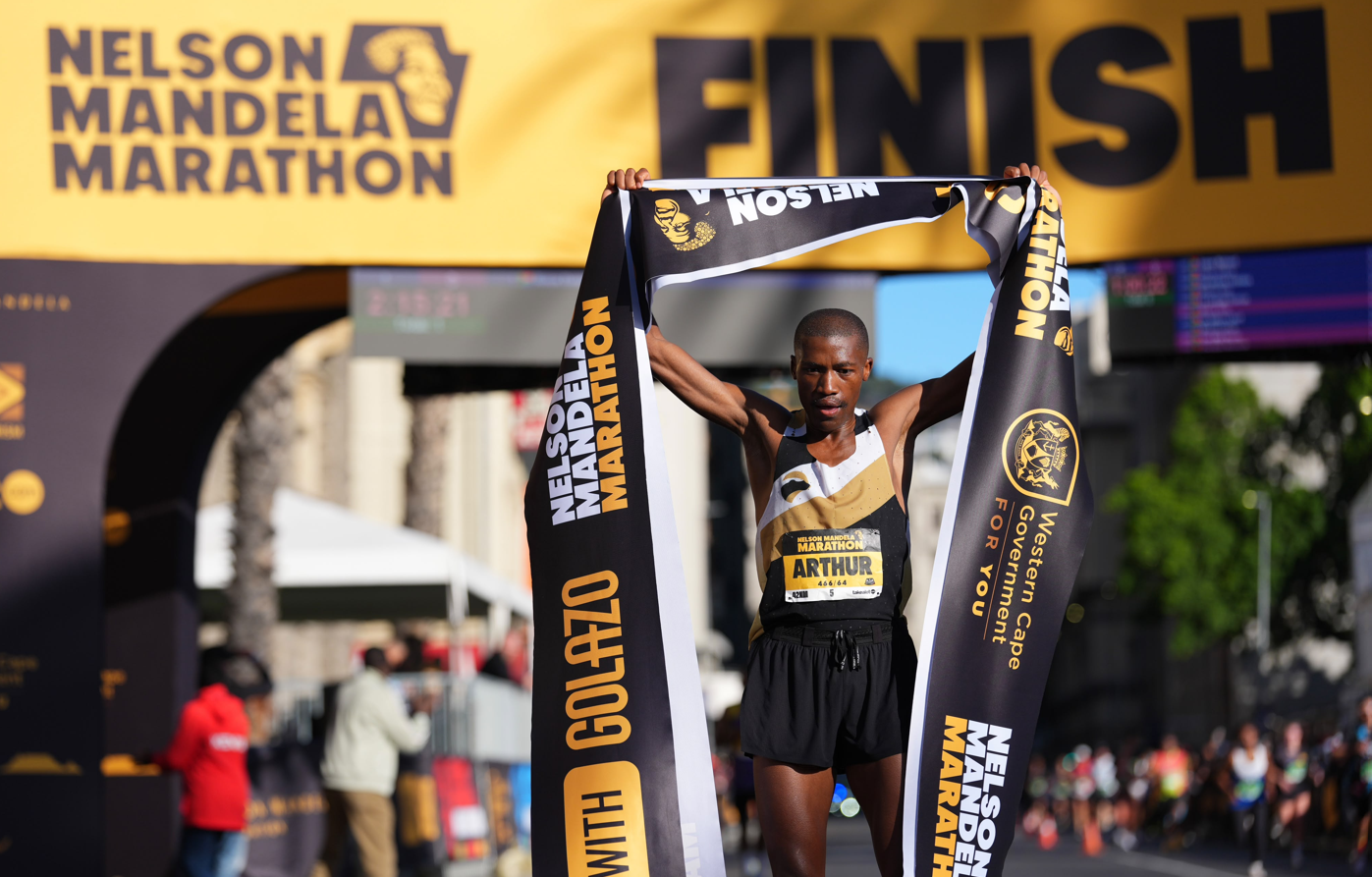 Arthur Jantjies Triumphs in Inaugural Nelson Mandela Marathon